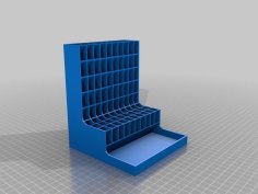 Pen Cubby 10×8 +Tray 3D Printer Model