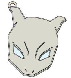 MewTwo Keychain 3D Printer Model