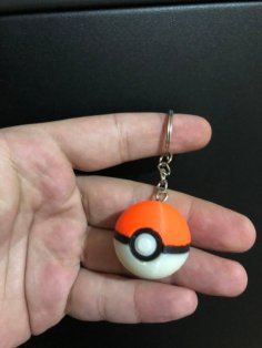 Pokeball Keychain Multicolor 3D Printer Model