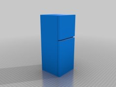 Barbie-scale Fridge-Freezer 3D Printer Model