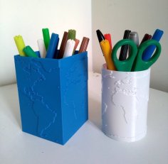 Earth Penholders 3D Printer Model