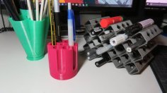 Penholder In 3 Different Styles 3D Printer Model