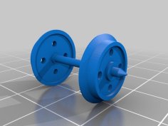 OO Scale 14.1mm Wheelset 3D Printer Model