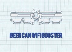 Beer Can Wifi Booster 3D Printer Model