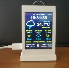 3.2 TFT Screen Case (Weather Station) 3D Printer Model