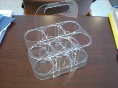 Laser Cut Acrylic 6 Packer DXF File