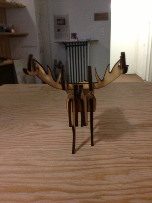 Laser Cut Small Stag DXF File