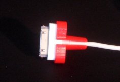 A Support For IPhone Cable 3D Printer Model