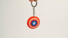 Captain America Shield Keychain 3D Printer Model