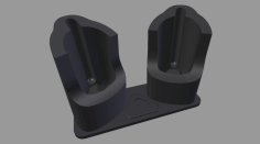 Dual HTC Vive Wand Charging Stand 3D Printer Model