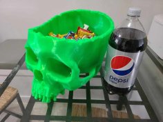 Halloween Skull Bowl No Supports 3D Printer Model