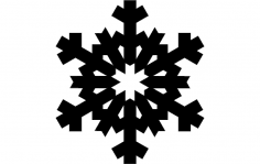 Design de arquivo dxf de floco de neve