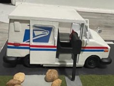 Scale Model Of USPS Truck 3D Printer Model