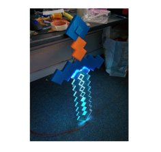 Light-Up Minecraft Style Sword 3D Printer Model