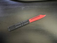 Balisong Trainer With Smaller Improved Pins 3D Printer Model