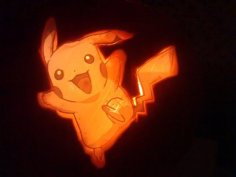 Pikachu Lithophane 3D Printer Model