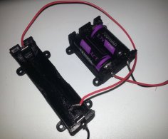 Polarized Parametric Battery Holder 3D Printer Model