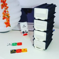 Stackable Storage Box With Magnet 3D Printer Model