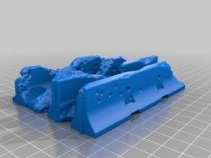 Jersey Barrier Terrain Set 3D Printer Model