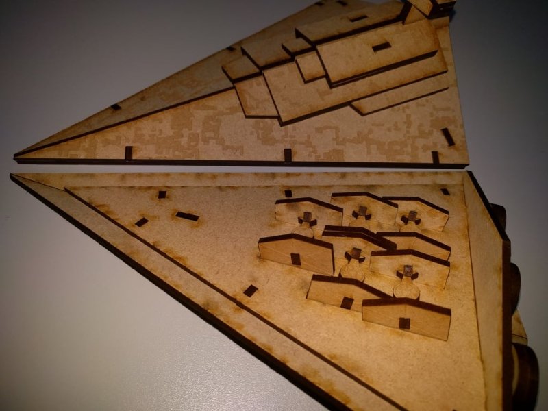 Laser Cut Star Destroyer with Texture