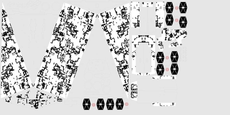 Laser Cut Star Destroyer with Texture