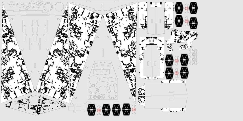 Laser Cut Star Destroyer with Texture