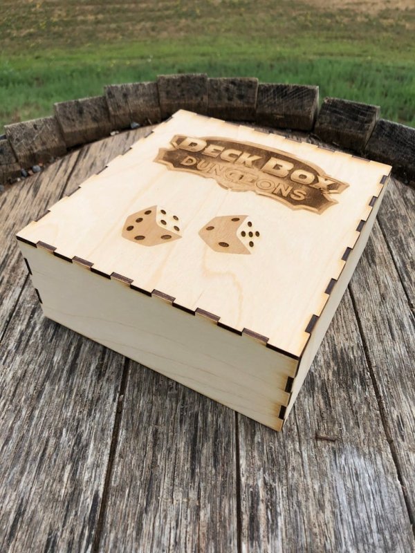 Laser Cut Deck Box Dungeons Game Box