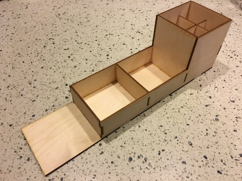 Laser Cut Desk Organizer