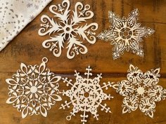 Laser Cut Snowflakes