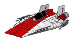 SW – RZ-1 A-Wing 3D Printer Model