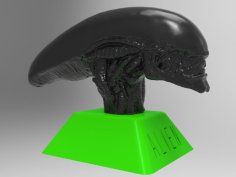 Alien Head 3D Printer Model