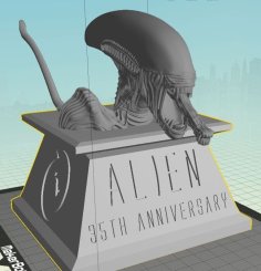 Alien 35th Anniversary Bust 3D Printer Model