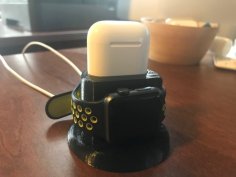 Apple Watch And AirPods Dock / Charger 3D Printer Model