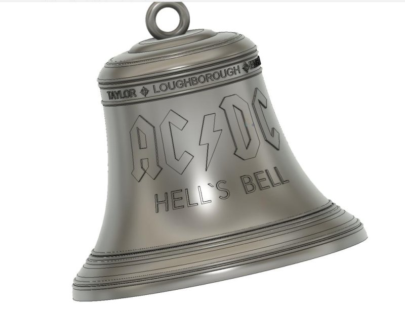 Hells Bell ACDC (The Real One) 3D Printer Model Download Free STL File ...