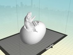 Baby Rex In Egg 3D Printer Model