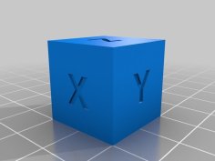 20mm XYZ Calibration Cube 3D Printer Model