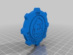 Fallout Decision Coin – Thicker Engraving 3D Printer Model