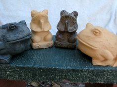 Yoga Frog And Garden Toad 3D Printer Model