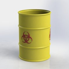 Biohazard Barrel 1:10 Scale 3D Printer Model