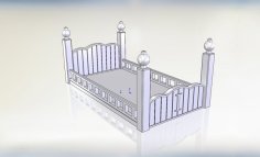 Dolls House Bed 3D Printer Model