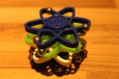 Atom Fidget Spinner Toy – Hand Spin Focus 3D Printer Model