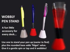 Wobbly Pen Stand 3D Printer Model