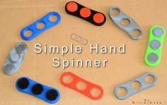 Simple Hand Spinner With Miniature Ball Bearings 3D Printer Model