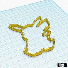 Pokemon – Pikachu Cookie Shape Cutter 3D Printer Model