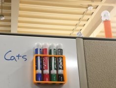 Whiteboard Marker Holder 3D Printer Model