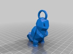 Squirtle Keychain 3D Printer Model