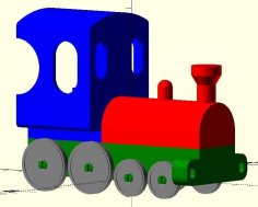 Duplo Steam Locomotive 3D Printer Model