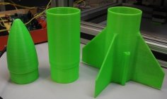 Modular Model Rocket 3D Printer Model