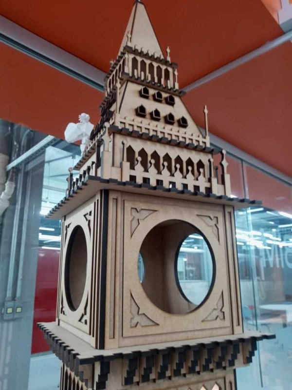 Laser Cut Big Ben 3D 2100mm