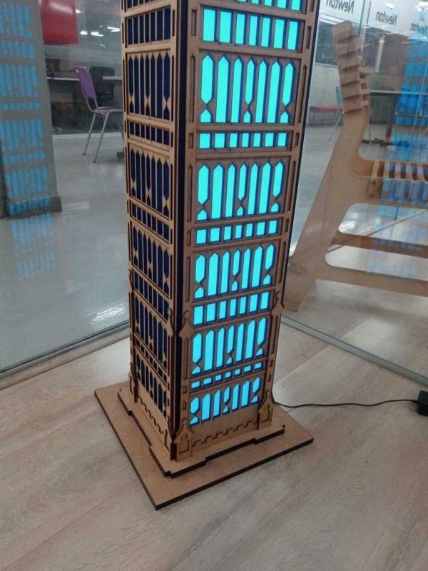 Laser Cut Big Ben 3D 2100mm